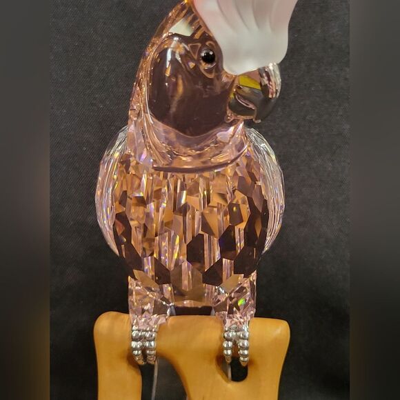 Swarovski Crystal Pink Cockatoo Figurine Cryatal Paradise Birx Collection - Picture 14 of 16